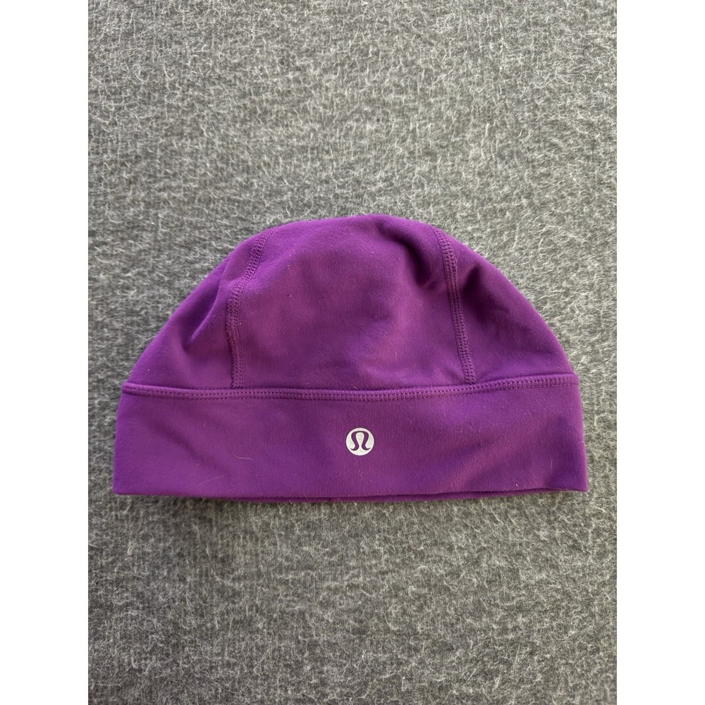 Lululemon Brisk Run Toque Beanie Hat Ponytail Opening One Size Hot Pink